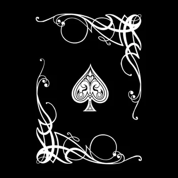13x19CM Piękny Samochód Naklejki Winylu Karty Poker Gry Hazardowe Fajna Grafika Tajemnicze Kwiaty Wystrój