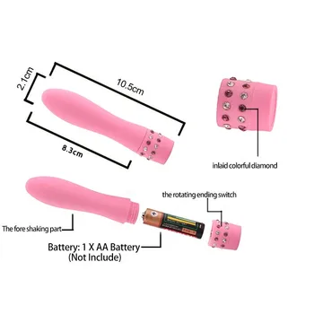 Multi speed Bullet Wibrator Pochwy masaż G Spot wibracyjny Masturbacja Wibratory Diamond matic wand stick Sex Zabawki Dla Kobiet