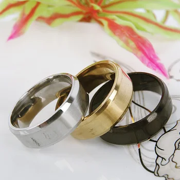 Nowa gorąca wyprzedaż tytanowa stal palec pierścień ogon pierścień para pierścień moda męska tendencja tytanu stali pierścień
